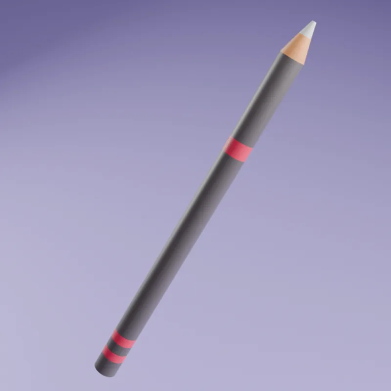 3D model of an eyeliner pencil