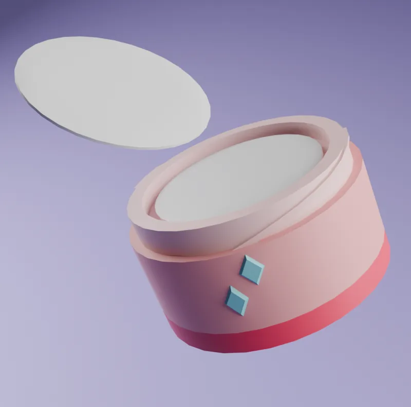 3D model of a powder compact