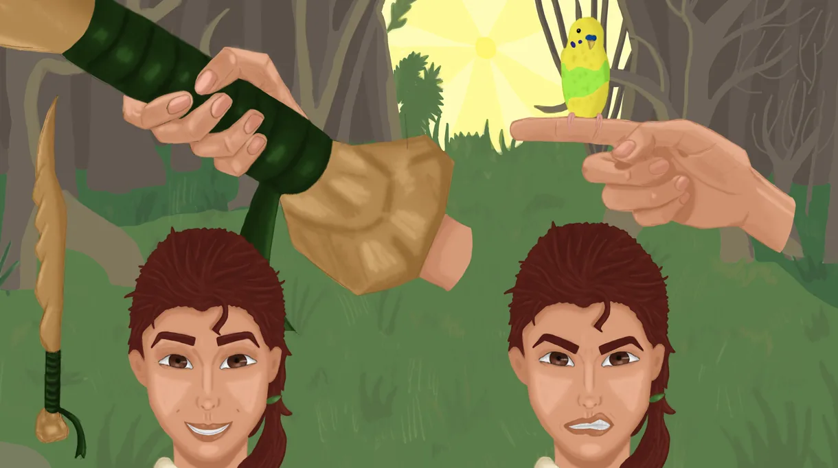 Character 2: expressions and hand gestures